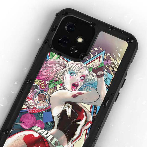 DC Comics Harley Quinn Action Pose iPhone 12 Mini Waterproof Case