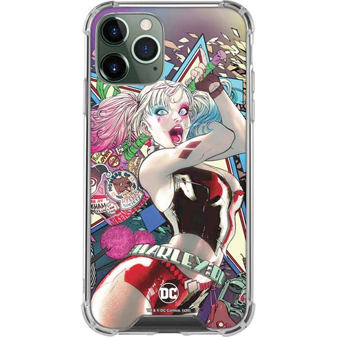 DC Comics Harley Quinn Action Pose iPhone 12 Pro Clear Case