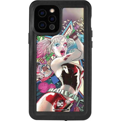 DC Comics Harley Quinn Action Pose iPhone 12 Pro Waterproof Case