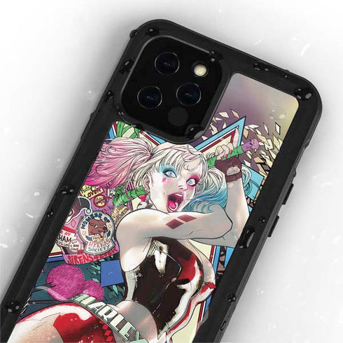 DC Comics Harley Quinn Action Pose iPhone 12 Pro Waterproof Case