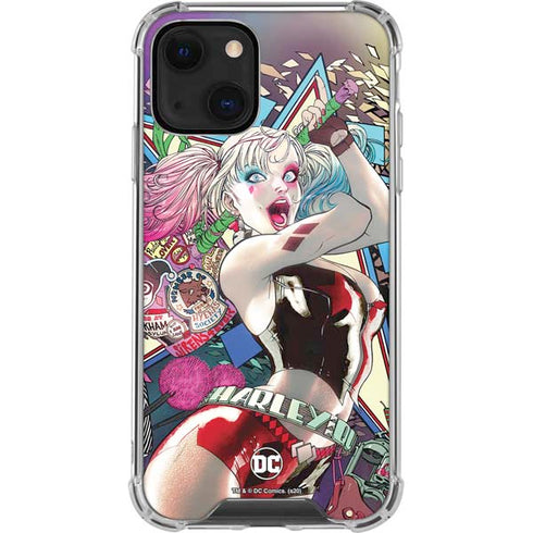 DC Comics Harley Quinn Action Pose iPhone 13 Mini Clear Case