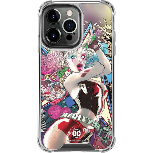 DC Comics Harley Quinn Action Pose iPhone 13 Pro Clear Case
