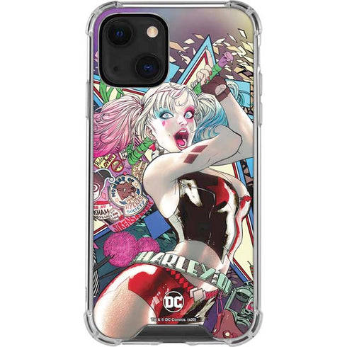 DC Comics Harley Quinn Action Pose iPhone 14 Clear Case