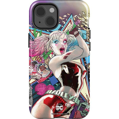 DC Comics Harley Quinn Action Pose iPhone 15 Impact Case