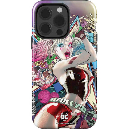DC Comics Harley Quinn Action Pose iPhone 15 Pro Impact Case