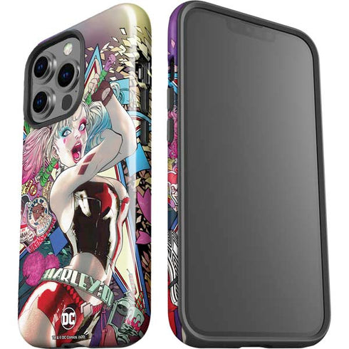 DC Comics Harley Quinn Action Pose iPhone 15 Pro Impact Case