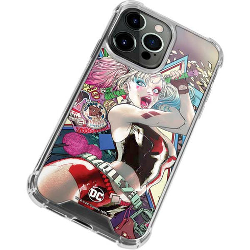 DC Comics Harley Quinn Action Pose iPhone 15 Pro Max Clear Case