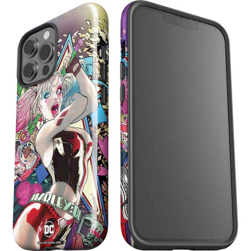 DC Comics Harley Quinn Action Pose iPhone 15 Pro Max Impact Case