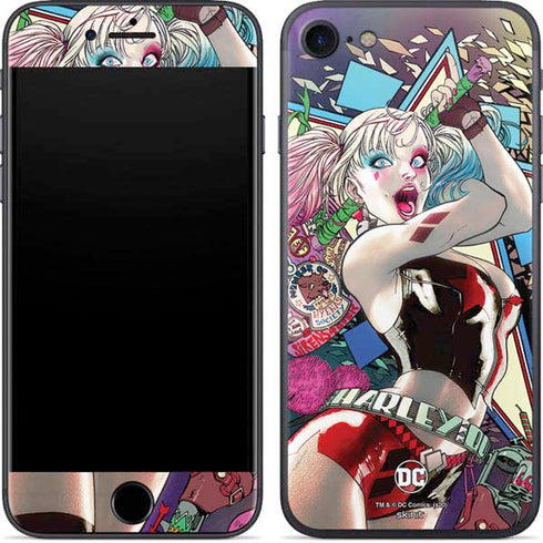 DC Comics Harley Quinn Action Pose iPhone 8 Skin