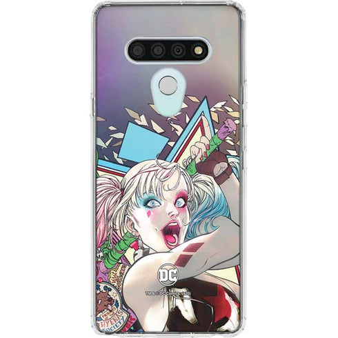 DC Comics Harley Quinn Action Pose LG Stylo 6 Clear Case