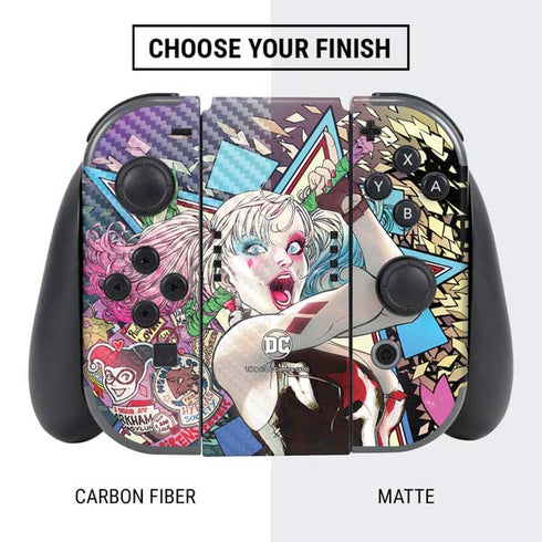 DC Comics Harley Quinn Action Pose Nintendo Switch Bundle Skin