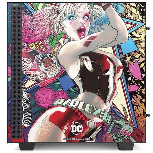 DC Comics Harley Quinn Action Pose NZXT H510 Compact ATX Mid-Tower Case Skin