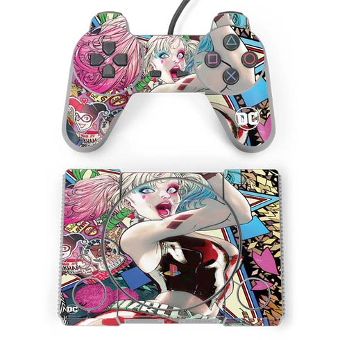 DC Comics Harley Quinn Action Pose PlayStation Classic Bundle Skin