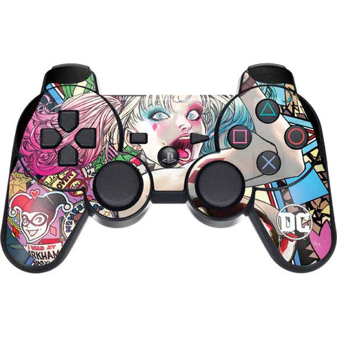 DC Comics Harley Quinn Action Pose PS3 Dual Shock wireless controller Skin
