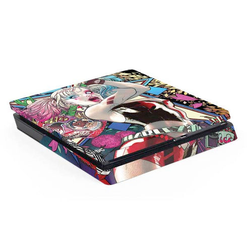 DC Comics Harley Quinn Action Pose PS4 Slim Skin