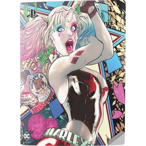 DC Comics Harley Quinn Action Pose PS5 Digital Edition Console Skin