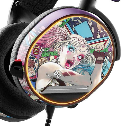 DC Comics Harley Quinn Action Pose SteelSeries Arctis 3 Skin