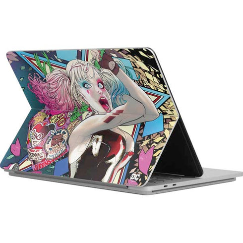 DC Comics Harley Quinn Action Pose Surface Laptop Studio Skin