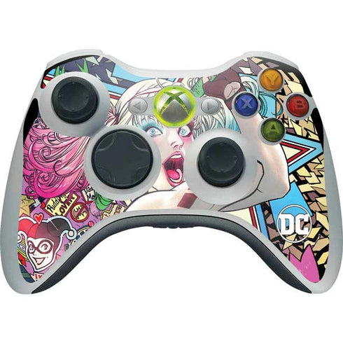 DC Comics Harley Quinn Action Pose Xbox 360 Wireless Controller Skin