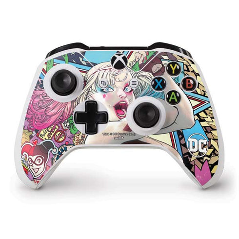 DC Comics Harley Quinn Action Pose Xbox One S Controller Skin