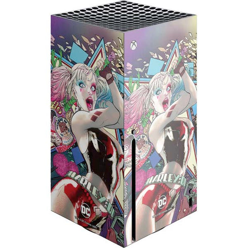 DC Comics Harley Quinn Action Pose Xbox Series X Console Skin