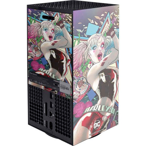 DC Comics Harley Quinn Action Pose Xbox Series X Console Skin