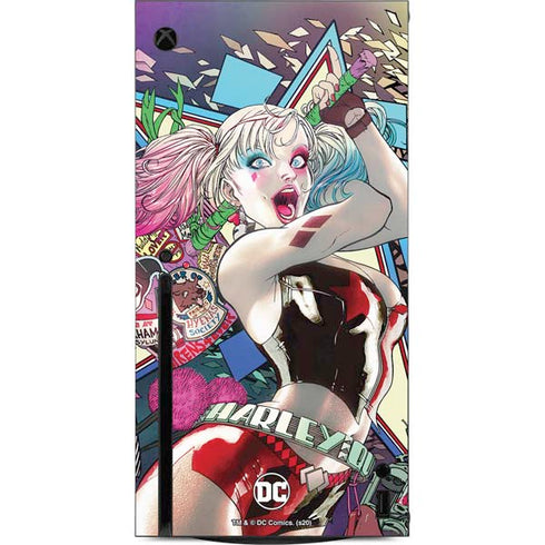 DC Comics Harley Quinn Action Pose Xbox Series X Console Skin