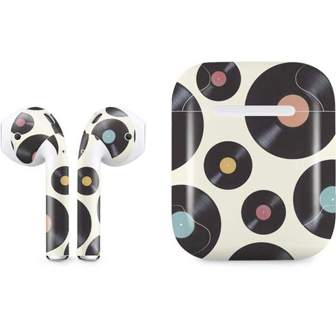 Colorful Records Apple AirPods Skin