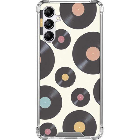 Colorful Records Galaxy A14 5G Clear Case