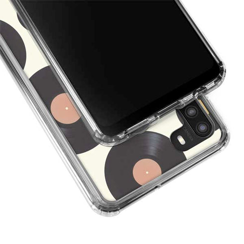 Colorful Records Galaxy A21 Clear Case