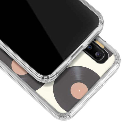 Colorful Records Galaxy A30 Clear Case