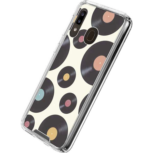 Colorful Records Galaxy A30 Clear Case