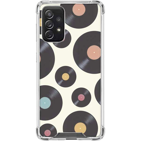 Colorful Records Galaxy A72 5G Clear Case