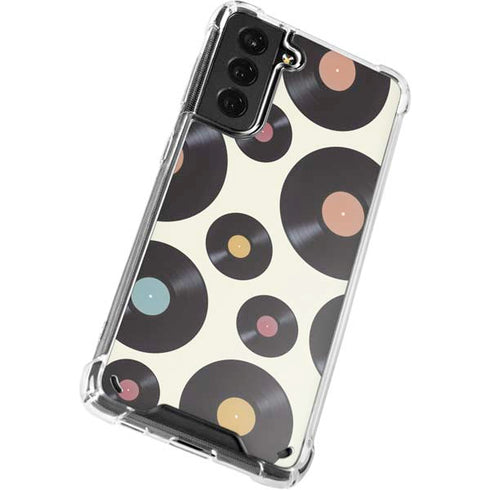 Colorful Records Galaxy S21 Plus 5G Clear Case