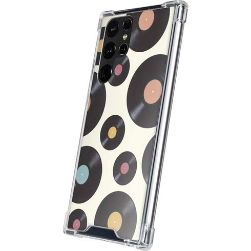 Colorful Records Galaxy S22 Ultra Clear Case