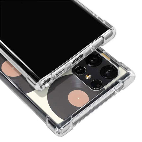 Colorful Records Galaxy S22 Ultra Clear Case