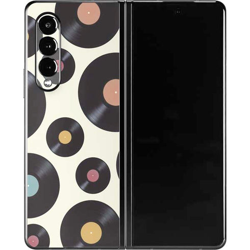Colorful Records Galaxy Z Fold3 5G Skin