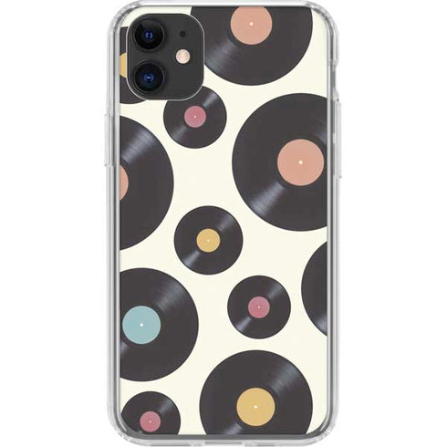 Colorful Records iPhone 11 Clear Case