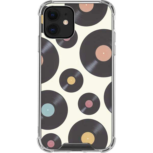 Colorful Records iPhone 12 Clear Case