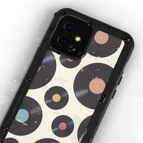 Colorful Records iPhone 12 Mini Waterproof Case