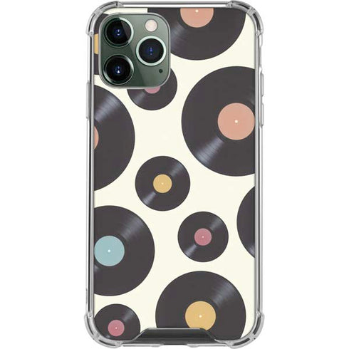 Colorful Records iPhone 12 Pro Max Clear Case