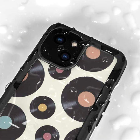 Colorful Records iPhone 13 Mini Waterproof Case