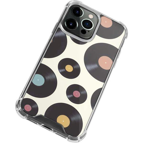 Colorful Records iPhone 13 Pro Max Clear Case