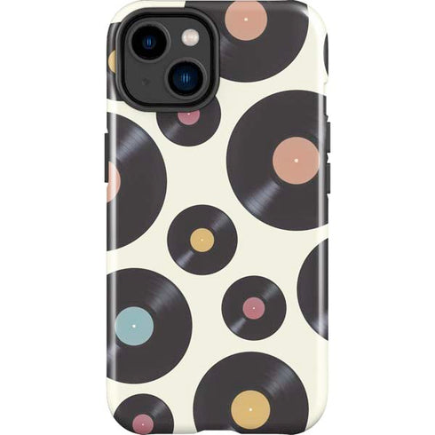 Colorful Records iPhone 14 Plus Impact Case