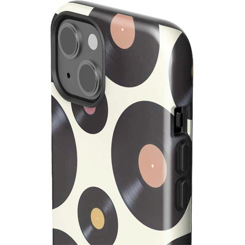 Colorful Records iPhone 15 Plus Impact Case