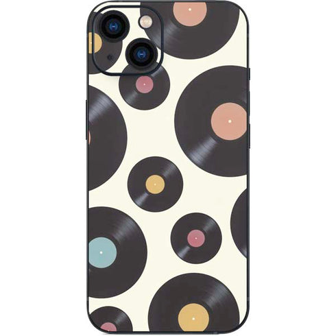 Colorful Records iPhone 15 Plus Skin