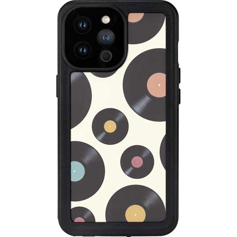 Colorful Records iPhone 14 Pro Max Waterproof Case