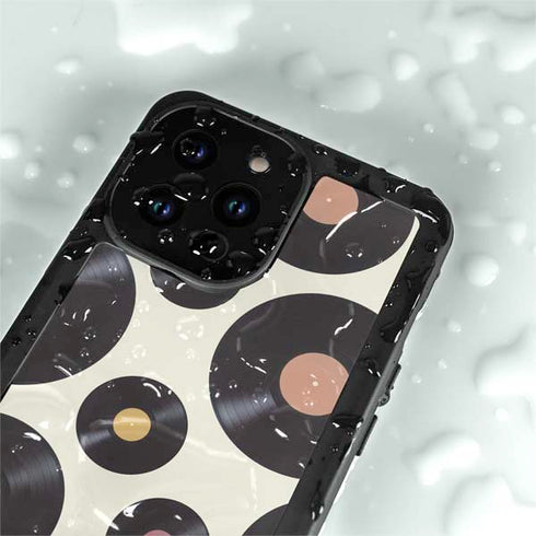 Colorful Records iPhone 14 Pro Max Waterproof Case