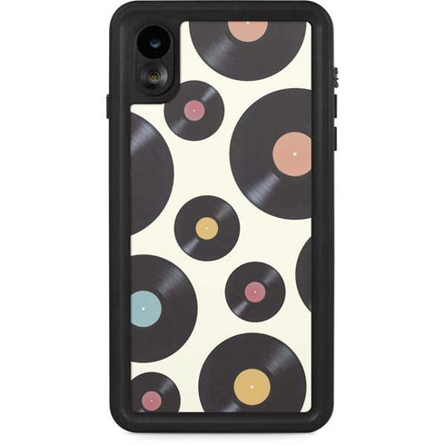 Colorful Records iPhone XR Waterproof Case