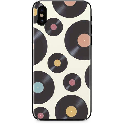 Colorful Records iPhone XS Skin